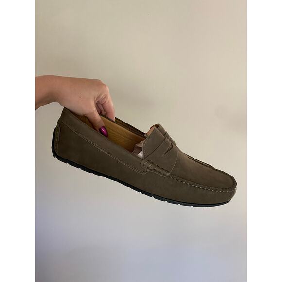 NWOB Blake McKay Mens Suede Loafers Size 12 Green main image 4